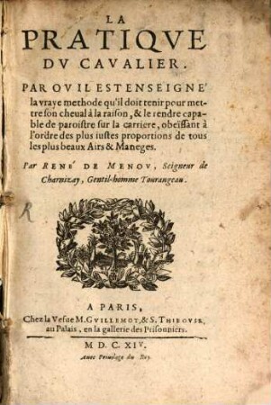 La Pratique du Cavalier