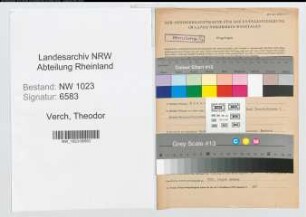Entnazifizierung Theodor Verch , geb. 30.09.1900 (Bahninspektor)