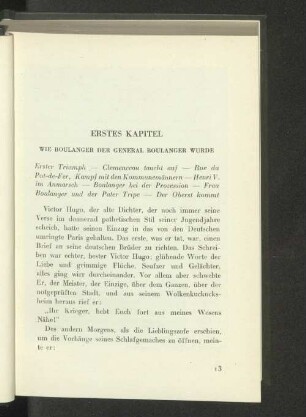 Erstes Kapitel Wie Boulanger der General Boulanger wurde