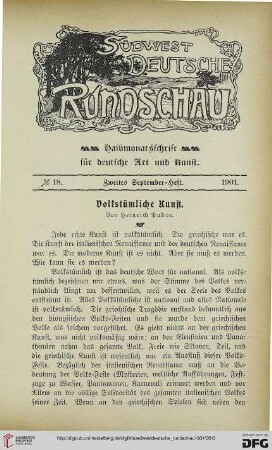 1: Volkstümliche Kunst