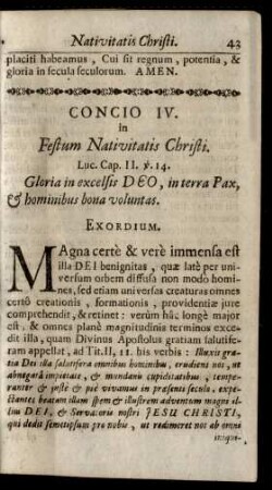 Concio IV. in Festum Nativitatis Christi.