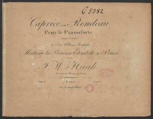 Caprice en Rondeau Pour le Pianoforte : Oeuv. 8