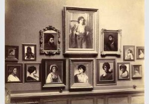 Blick in die Gedenkausstellung zum Tod von Gustav Richter in der Nationalgalerie