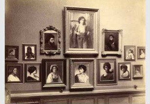 Blick in die Gedenkausstellung zum Tod von Gustav Richter in der Nationalgalerie