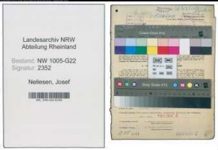 Entnazifizierung Josef Nellesen , geb. 20.10.1891 (Genossenschaftsleiter)