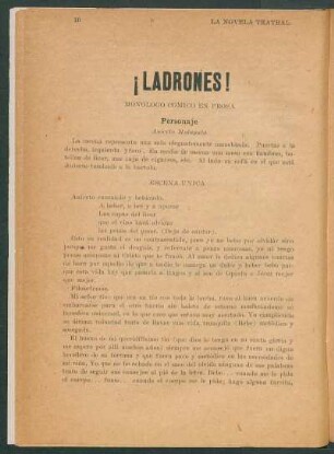 ¡Ladrones! : Monólogo cómico en prosa