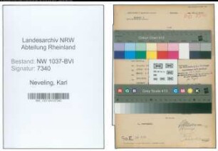 Entnazifizierung Karl Neveling , geb. 04.06.1905 (Angestellter)