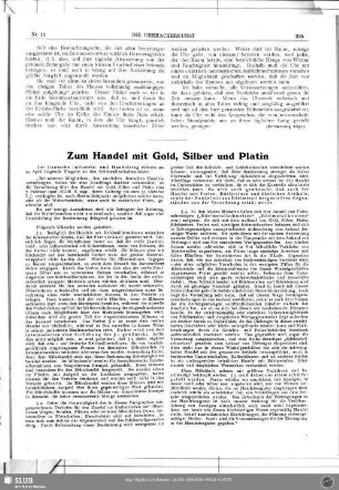 Zum Handel mit Gold, Silber und Platin