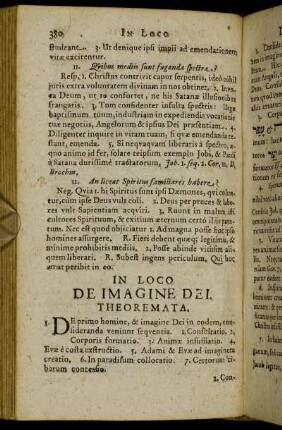 In Loco De Imagine Dei.