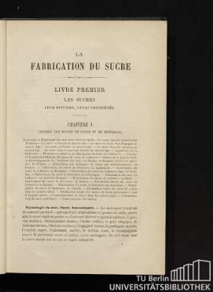 Chapitre I. Histoire des sucres de canne et de betterave