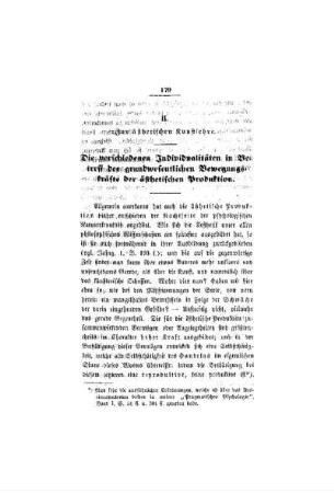 Zur ästhetischen Kunstlehre : die verschiedenen Individualitäten in Betreff der grundwesentlichen Bewegungskräfte der ästhetischen Produktion