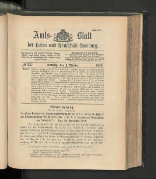No. 237, 1. Oktober 1916