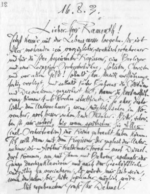 Brief an Konrad Ramrath