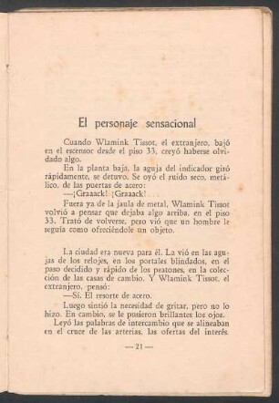 El personaje sensacional