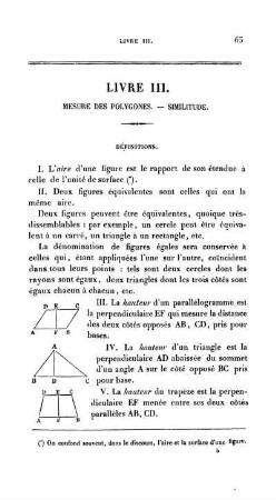 Livre III. Mesure Des Polygones. - Similitude.