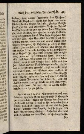 413-421, Herodes ward traurig. So verderbt er auch war, so ...