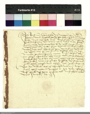 Jakob von Hutten überlässt eine im Stift Salmünster hinterlegte Verschreibung Frowin von Hutten