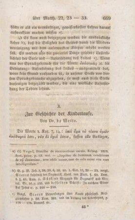669-671 Zur Geschichte der Kindertaufe