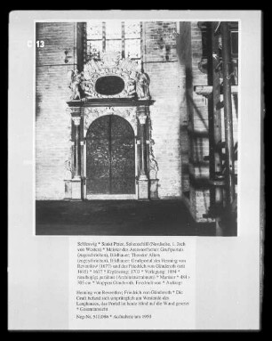 Gruftportal des Henning von Reventlow (1677) und des Friedrich von Günderoth (seit 1695)