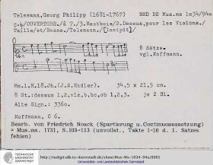 Ouvertüre C-Dur : Partitur