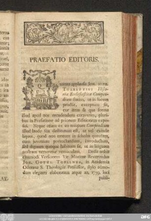 Praefatio Editoris.