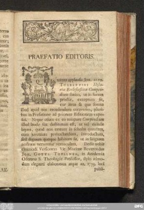 Praefatio Editoris.