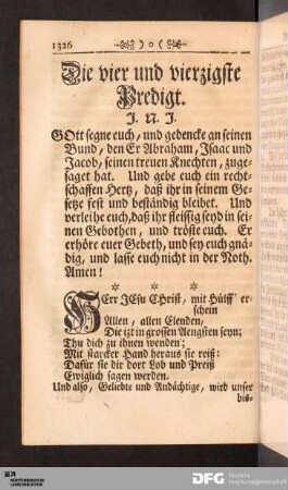 Die vier und vierzigste Predigt.