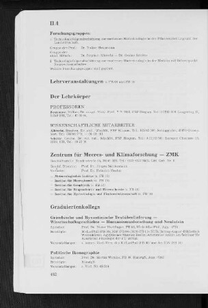 II.4 Graduiertenkollegs