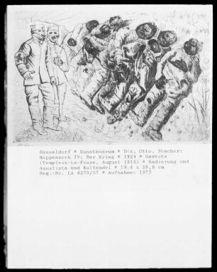 Mappenwerk IV: Der Krieg — Gastote (Templeux-La-Fosse, August 1916)
