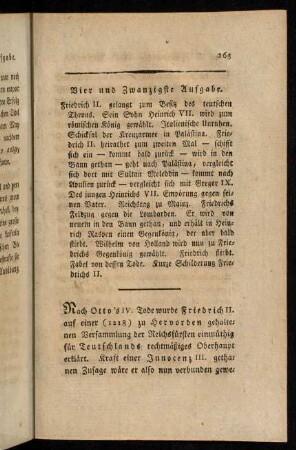 263-280, Vier und Zwanzigste Aufgabe.