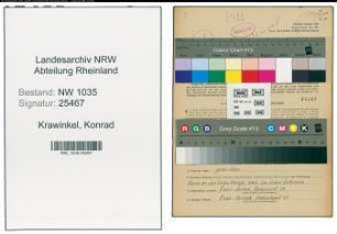 Entnazifizierung Konrad Krawinkel , geb. 03.04.1905 (Kaufmaennischer Angestellter)