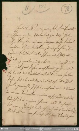 Eigenh. Brief von Franz Bopp an August Wilhelm von Schlegel, Berlin, 30.03.1828