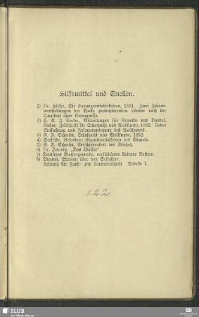 Hilfsmittel und Quellen