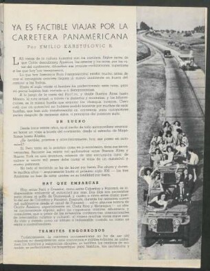 Ya es factible viajar por la carretera panamericana