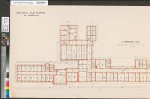 Arnsberg, Bezirksregierung, Hauptgebäude Seibertzstr. 1, Grundriss 1. Stock