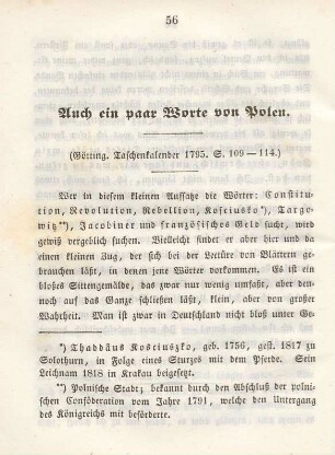 Auch ein paar Worte von Polen