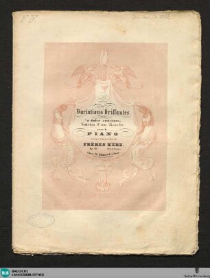 Variations brillantes "o dolce contento" : suivies d'un rondo pour le piano; op. 16