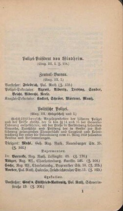 Polizei-Präsident von Windheim
