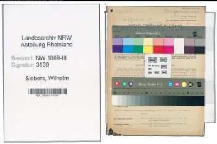 Entnazifizierung Wilhelm Siebers , geb. 05.08.1909 (Landwirt)