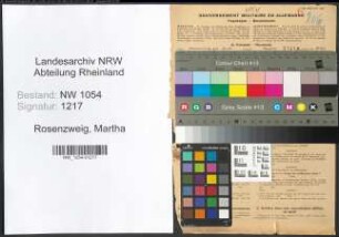 Entnazifizierung Martha Rosenzweig , geb. 04.12.1918 ()