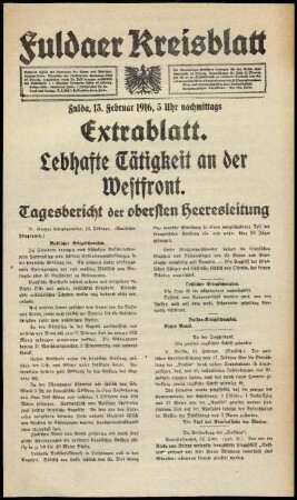 Ausgabe vom Sonntag, den 13. Februar 1916.