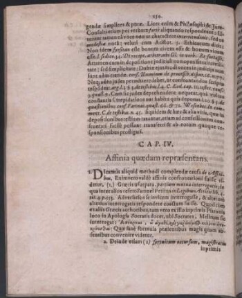 Cap. IV. Affinia quaedam repraesentans.