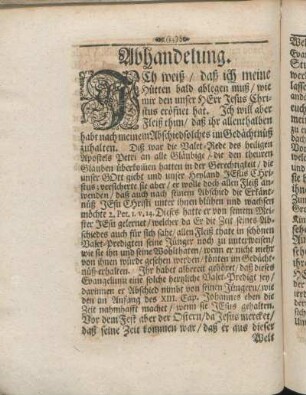 Abhandelung.