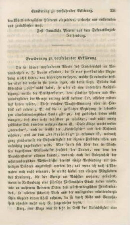 331-333 Erwiderung zu vorstehender Erklärung
