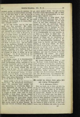 Wie erzielt der Lehrer einen guten Stil und richtige Orthographie?