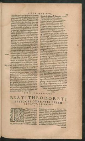 Beati Theodoreti Episcopi Cyrensis Liber Octavus, De Martyribus.