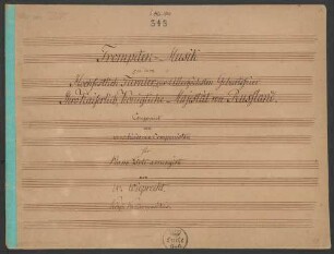 [Sammelhandschrift] Trompeten-Musik. Arr; pf