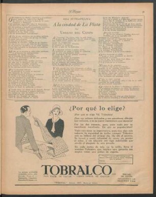 A la ciudad de La Plata - Oda eutrapélica