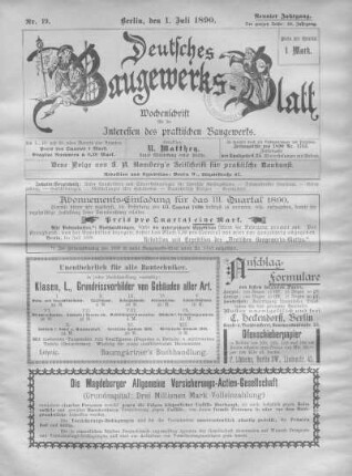 50. Jahrgang. Nr. 19.