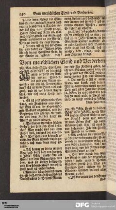 Vom menschlichen Elend und Verderben.